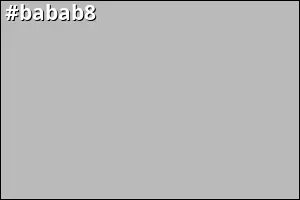 #babab8